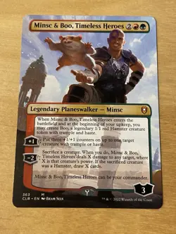 Minsc & Boo, Timeless Heroes Extended Art NM CLB: Battle for Baldur’s Gate - Image 1