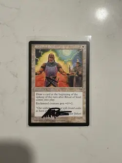 Magic the Gathering Ritual Of Steel MP Mirage Regular Mark Poole Signed - Image 1