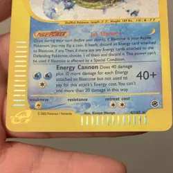 Pokemon TCG Blastoise 4/165 Expedition Base Set Holo Rare 100 HP 2002 - Image 4