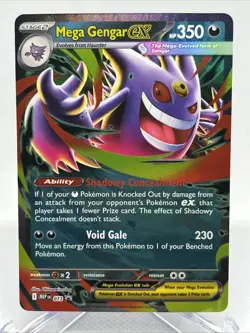 The Pokemon Company Mega Gengar EX Mega Evolution Promo 350 HP Holo #73 Promo - Image 1