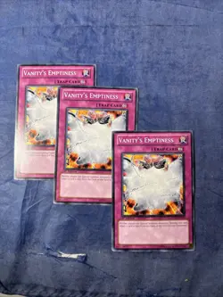 3x YUGIOH - VANITY'S EMPTINESS - COMMON - 1ST ED - STBL - LP/NM - Image 1