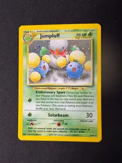 2001 POKEMON Jumpluff Neo Revelation 9/64 Holo SWIRL - Image 1