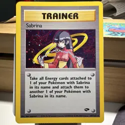 Pokemon TCG Gym Challenge Sabrina Trainer 20/132 Holo Rare Unlimited English - Image 1