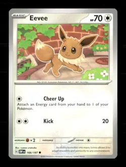 Eevee 166/197 Obsidian Flames NM/M Pokemon - Image 1