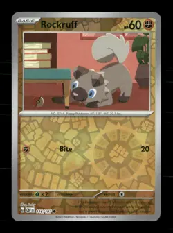 Rockruff 116/197 Obsidian Flames Reverse Holo NM/M Pokemon - Image 1