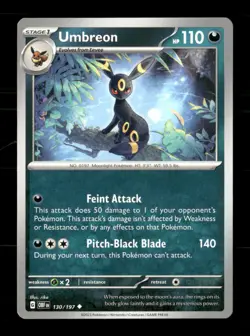 Umbreon 130/197 Obsidian Flames NM/M Pokemon - Image 1