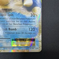 The Pokemon Company Blastoise EX 21/108 Evolutions Holo Ultra Rare 180 HP Eng - Image 2