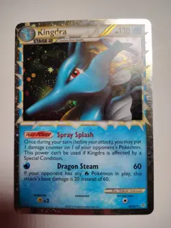 Pokemon TCG Unleashed 85/95 Kingdra Rare Prime Card Vintage Holo LP - Image 1