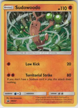 Holo Sudowoodo - SM207 Promo Sun & Moon Promo Near Mint - Image 1