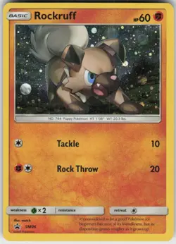 Holo Rockruff - SM06 Promo Sun & Moon Promo Near Mint - Image 1