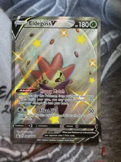 Eldegoss V Shiny Pokemon Card Black Star Promos SWSH084 NM/M Shining Fates - Image 1