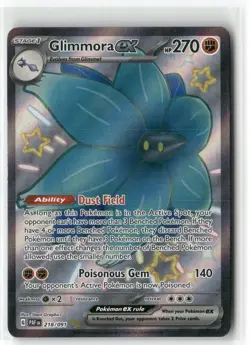 Glimmora ex 218/091 Shiny Ultra Rare Paldean Fates Pokemon Near Mint - Image 1