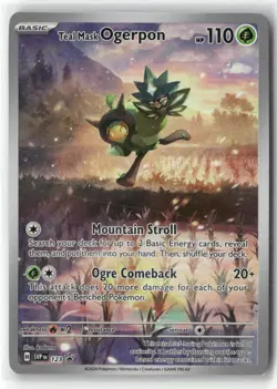 Teal Mask Ogerpon 123 Holo Promo Scarlet & Violet Promo Pokemon Near Mint - Image 1