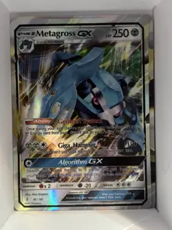 Pokemon TCG Metagross GX Sun & Moon: Guardians Rising 85/145 Holo Ultra Rare - Image 1
