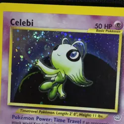 DOUBLE HOLO LOOKING SWIRL 🌀💫 Celebi 3/64 Neo Revelation Rare 2000 Pokemon Card - Image 1
