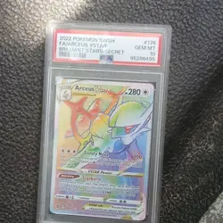 Arceus VSTAR 176/172 PSA 10 Secret Rare Full Art Brilliant Stars 2022 EN - Image 1
