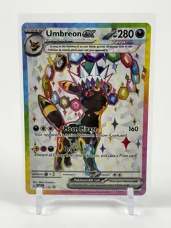 Pokemon Umbreon ex SVP 176 Prismatic Evolutions Full Art Holo - Image 1