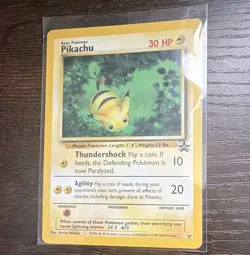 Wizards of the Coast Pokemon TCG Pikachu Promo 27 Basic 30 HP English 1999 - Image 1