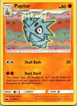 Pupitar 75/168 UC Celestial Storm Pokemon Near Mint - Image 1