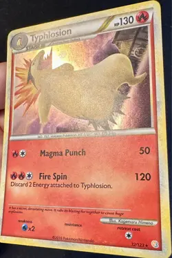 Typhlosion 32/123 2010 HeartGold SoulSilver Pokemon Card TCG Holo Rare - Nm/Vlp - Image 3