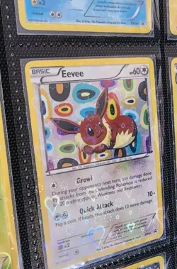 Heart Holo Soft Card Sleeves For Trading Cards 30pcs-65x90mm Pokemon TCG - Image 1