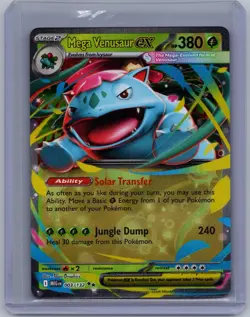 MEGA VENUSAUR EX 003/132 DOUBLE RARE MEGA EVOLUTION POKEMON HOLO NM/M - Image 1
