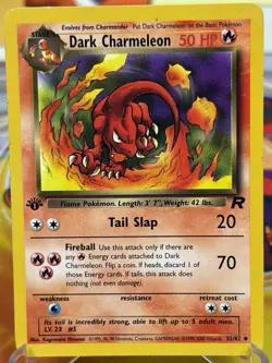 Dark Charmeleon 32/82 Uncommon Team Rocket Pokemon 1st Edition - Image 1