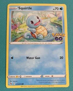Squirtle 015/078 Common & Wartortle 016/078 Pokemon GO Reverse Holo Pokemon TCG - Image 3