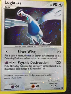 Pokemon Card - Lugia Secret Wonders 14/132 Holo Rare Bleed SWIRL - Image 3