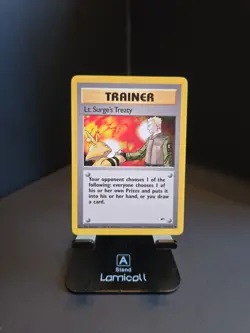 Lt. Surge's Treaty 112/132 Gym Heroes Regular 90s Vintage Pokemon Trading Card! - Image 1