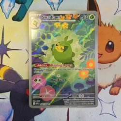 Pokemon Cards Swadloon 088/086 White Flare Illustration Rare NM - Image 1