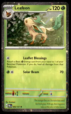 Leafeon 005/131 Holo Rare Prismatic Evolutions Pokemon Holo Near Mint - Image 1