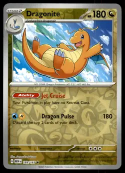 Dragonite 149/165 Rare 151 Pokemon Reverse Holo Near Mint - Image 1