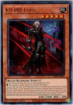 Yugioh K9-00 Lupis JUSH-EN034 Ultra Rare 1st Edition NM - Image 1
