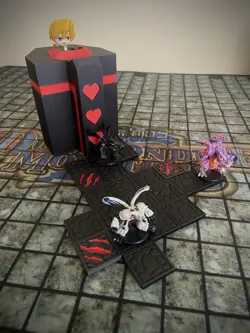 Yugioh Dungeon Dice Monsters Custom Heart Counter Tower/Tiles Set - Red-Eyes - Image 1