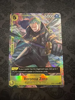 RORONOA ZORO OP07-113 SR One Piece Illustration Box Promo - Image 1