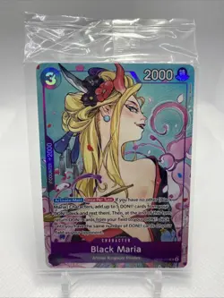 SEALED Black Maria (Illustration Vol 2) OP08-074 One Piece Promo Card Eng Foil - Image 1