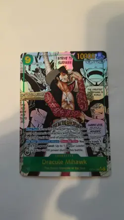 Dracula Mihawk Op14 Manga Rare One Piece Card Game English - Image 1