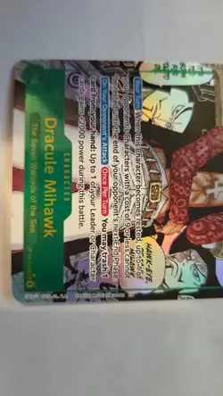 Dracula Mihawk Op14 Manga Rare One Piece Card Game English - Image 4