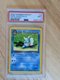 PSA 9 Dark Wartortle #46 2000 Team Rocket 1st Edition - Pokemon Card WOTC MINT - Image 1