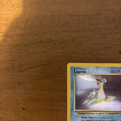 Pokemon Card Lapras 10/62 Fossil HOLO RARE - LP - Image 2