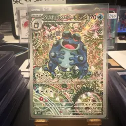 Pokemon TCG Black Bolt Seismitoad Illustration Rare Card 105/086 English Edition - Image 1