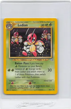 LEDIAN 39/111 - Neo Genesis - VINTAGE WOTC Pokemon Card - Unlimited - LP - Image 1