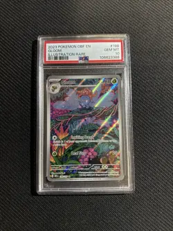 Pokemon Gloom Card 198/197 Sv03: Obsidian Flames Holo IR Gem Mint 10 - Image 1