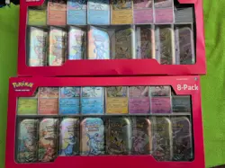 Pokemon TCG: Prismatic Evolutions 8 Mini-Tins w/Promo Cards [Costco Exclusive] - Image 4