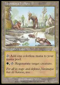 MTG English Yavimaya Hollow NM Normal Urza's Destiny LP/NM - Image 1