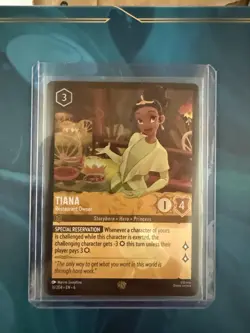 TIANA Restaurant Owner COLD FOIL LEGENDARY Disney Lorcana Azurite Sea - #16/204 - Image 1