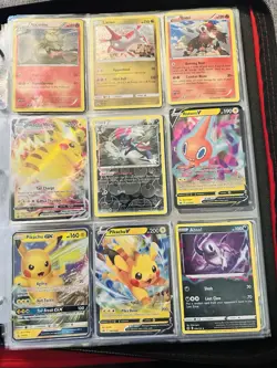 Huge Binder Collection Lot of 250+ Pokemon Cards Mixed Plus Jumbo Cards. - Image 1