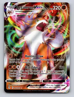 Lycanroc VMAX 092/203 Holo VMAX Rare Evolving Skies Pokemon Holo NM - Image 1