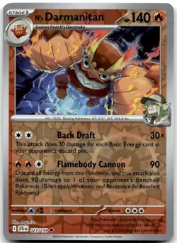 N's Darmanitan 027/159 Uncommon Journey Together Pokemon Reverse Holo Near Mint - Image 1